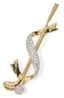 ‘GOLF’ 18K YELLOW GOLD AND DIAMOND BROOCH