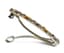 18K WHITE GOLD, DIAMOND AND YELLOW SAPPHIRE HAIR CLIP