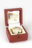 Cartier. Pendant 
"Soyez heureux mais ne m'oubliez pas" Signed Cartier, Gold, signed on top, no hallmark. In box.