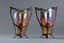 A PAIR OF LOETZ (?) ART NOUVEAU IRIDESCENT GLASS VASES