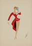 Romain de Tirtoff dit Erté (1892 - 1990)
Chorus girl as a cello