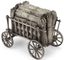 CHARIOT AVEC DES GERBES DE BLÉ EN ARGENT
Russie, 19ème siècle