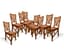 ART NOUVEAU SET OF EIGHT CANED CHAIRS, IN THE MANNER OF EDOUARD DIOT, CIRCA 1900
