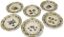 SIX ASSIETTES À DESSERT EN PORCELAINE D’UN SERVICE DE LA REINE MARIE II DE PORTUGAL
Édouard Honoré, Paris, 19ème siècle