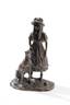 PAVEL PETROVICH TROUBETSKOY (1866 – 1938)
‘Young Girl With Dog’, a bronze cire perdue sculpture, XIX century inscribed on the base, foundry mark ‘VALSUANI’