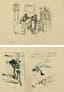 KONSTANTIN RUDAKOV (1891-1949)
A Double-sided illustration for Eugene Onegin, 1939