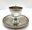 SILVER CUP AND SAUCER IN NEO-RUSSIAN STYLE
Workshop of Vasily Efimovich Baladanov, Moscow, 1889