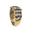 14K YELLOW GOLD DIAMOND AND SAPPHIRE RING