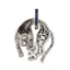 ‘PANTHER’ 18K WHITE GOLD, DIAMOND AND SAPPHIRE PENDANT