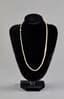 NATURAL WHITE PEARL, DIAMONDS, PLATINUM, AND GOLD NECKLACE