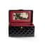 CHANEL VINTAGE BLACK PATENT QUILTED VANITY BOX BAG