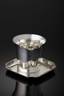 Cartier Silver Cup and Soucer Signed Cartier Sterling (NY), saucer Signed Cartier Sterling