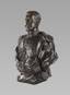 Leopold Bernhard Bernstamm  (1859-1939)
A PATINATED BRONZE BUST NICHOLAS II