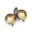 RUSSIAN DOUBLE SILVER-GILT SALT CELLAR
Mark of Werner’sa, Minsk, 1885