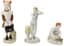THREE SOVIET PORCELAIN SCULPTURES, 1950S
Schoolgirl, Young Swimmer and Young gardener
Models by Galina Stolbova
Lomonosov Porcelain Factory (LFZ), Leningrad