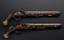 A pair of sumptuously decorated Turkish pistols with int locks, produced in England by « H.W.MORTIMER », the court guns...