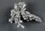 DIAMOND AND PLATINUM TREMBLEUSE BROOCH