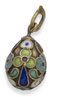 ‘ŒUF DE PÂQUES’ PENDENTIF ANTIQUE RUSSE EN ARGENT ET ÉMAIL CLOISONNÉ