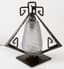 ART DÉCO TABLE LAMP ‘NEGRA’
wrought iron lamp base with glass shade