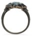 ENSEMBLE BAGUE EN ARGENT DIAMANTS PIERRES BLEUES ET PENDENTIF EN ARGENT STERLING ET AQUAMARINE