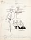 ALBERT-GEORGES BADERT (1914-1994)
SET OF FOUR HUMOROUS PRESS DRAWINGS FOR 'ICI PARIS' MAGAZINE