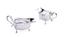 A PAIR OF SILVER-PLATED SAUCE BOATS, MAPPIN & WEBB
16 x 10 x 8 cm