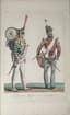 VERNЕT CARLE (1758-1835)
Collection de Costumes (1815 et 1816) dessinée d'après nature par Carle VERNET. [Collection of Costumes Belonging to Certain
Nations of Europe, Drawn from Life by Carle Vernet], Engraved by Debuicourt. [Series 2 and 3]. Paris; London, [1815-1816]. - [8] p.; [13] plates; 45.8x30.3 cm.