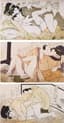 FRANZ SERAPH HANFSTAENGL (1804 - 1877), AFTER
Japanese Erotic Scenes, three lithographs