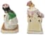 TWO SOVIET PORCELAIN SCULPTURES, 1956
Little hostess and Tsar Dadon  
Models by Olga Mikhailovna Bogdanova
Dulevo porcelain manufactory, Moscow region