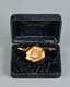 18K YELLOW GOLD BROOCH WATCH BY SOLVIL SWITZERLAND, 1940-1950S
