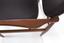 FINN JUHL (1912 - 1989)
Set of six wooden armchairs with brown leather upholstey