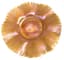 LOUIS COMFORT TIFFANY (1848-1933)
Iridescent stretch glass ruffled bowl with matching plate