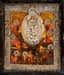 AN ICON ‘THE MOTHER OF GOD, THE JOY OF ALL WHO SORROW’ IN A SILVER OKLAD
WITH SAINT VARUS AND SAINT JOHN THE SOLDIER
