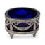 SOVIET SALT CELLAR WITH COBALT GLASS INSERT
After 1926