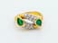 ‘MOI & TOI’ EMERALD AND 18K YELLOW GOLD RING