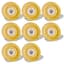 SET OF EIGHT YELLOW PORCELAIN PLATES WITH ARMS OF NAPOLÉON 1ST
probably Manufacture de Paris, first half of the 19th century