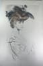 PAUL CÉSAR HELLEU (1859-1927)
Femme au chapeau [ "Madame de Savoy"]