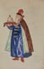 ALEXANDRE BENOIS (1870-1960)
Costume design for Boyars for Ida Rubinstein’s ballet Swan Princess [Princesse Cygne] in 1928