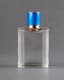 PERFUME FLACON WITH BLUE AND WHITE ENAMEL
 ON SILVER WITH CARTIER LID, 1927