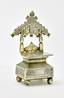 Semyon Kazakov was the owner of silverware workshop 1989-1908, worked for the firm of Nemirov-Kolodkin. In 1900, he participated in the world exhibition in Paris.
Silver-gilt Tromple l'Oeil salt cellar in the neo-Russian style "Teremok".
Semyon Kazakov's workshop, Russia, Moscow, 1899-1908