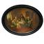 Oval tray "They listen to the Bandurist" by K. Makovsky.
Russia, Moscow province, Lukutin lacquer miniature factory,
1896-1902 years.