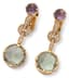 BVLGARI ‘PARENTESI’ 18K ROSE GOLD, AMETHYST AND PRASIOLITE PENDANT EARRINGS