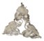 BELFIORE VASE 'TULIPES' EN ARGENT MASSIF ET CRISTAL