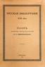 SEMENNIKOV, Vladimir.
Russian bibliography of the XVIII century. Petrograd, 1915.