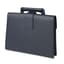**CARTIER
BLUE LEATHER EVENING CLUTCH BAG WITH TORTOISESHELL HANDLE, CIRCA 1960s