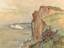 ROBERT ANTOINE PINCHON (1886-1943)
Two drawings of Cliffs at Varengeville (Falaises a Varengeville)