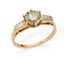 18K PINK GOLD AND DIAMOND RING