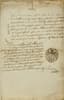 PAULUCCI FILIPPO (FILIPP OSIPOVICH) (1779-1849)
Accompanying letter to the Travel Permit issued to the Consul General. Riga, 17 March 1815.