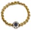 GOLD, SAPPHIRE AND DIAMOND BRACELET
Mark KF, probably Fabergé, late 19th-early 20th century