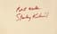 STANLEY KUBRICK (1928-1999)
AUTOGRAPHED NOTE SIGNED
Handwritten inscription and signature, in red felt-tip.
‘Best wishes / Stanley Kubrick’